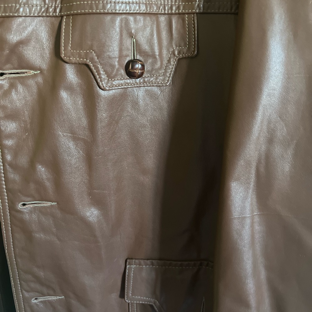 Mens Leather jacket/ - Picture 4 of 4